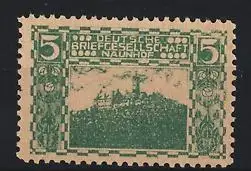 Reklamemarke Naunhof, Deutsche Briefgesellschaft, Burgansicht