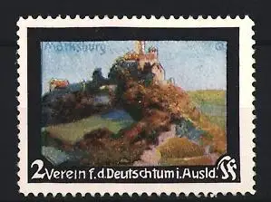 Reklamemarke Marksburg, Verein für das Deutschtum im Ausland, Burgansicht