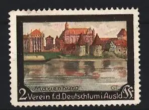Reklamemarke Marienburg, Verein für das Deutschtum im Ausland, Schlossansicht