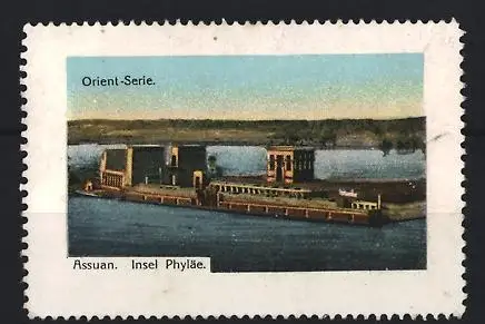 Reklamemarke Assuan, Orient-Serie, Insel Phyläe