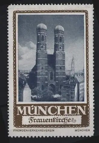 Reklamemarke München, Frauenkirche, Türme der Kirche
