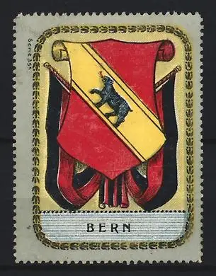 Reklamemarke Bern, Wappen mit schreitendem Bär