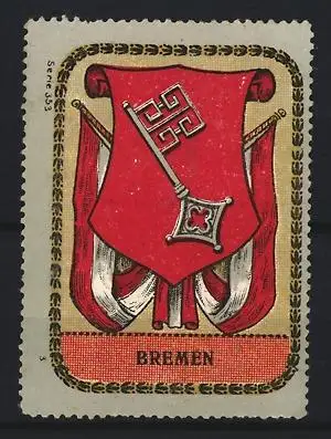 Reklamemarke Bremen, Stadtwappen, Schlüsselmotiv