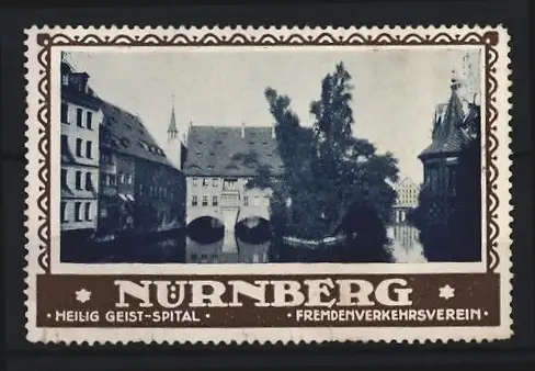 Reklamemarke Nürnberg, Fremdenverkehrsverein, Heilig Geist-Spital, Fremdenverkehrsverein