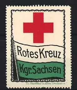 Reklamemarke Sachsen, Rotes Kreuz, rotes Kreuz-Symbol