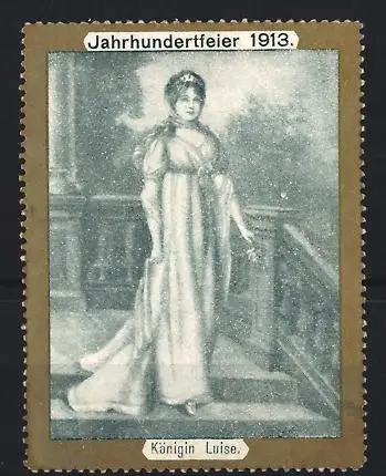 Reklamemarke Jahrhundertfeier 1913, Königin Luise, Palastszene