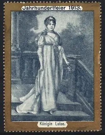 Reklamemarke Jahrhundertfeier 1913, Königin Luise, königliches Porträt