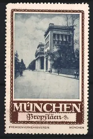 Reklamemarke München, Fremdenverkehrsverein, Propyläen