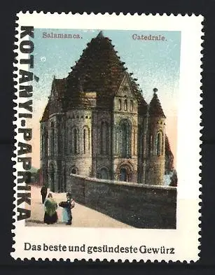 Reklamemarke Salamanca, Kotanyi Paprika, Gewürz, Kathedrale