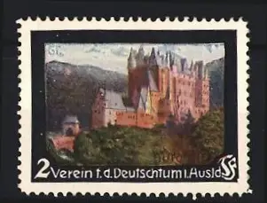 Reklamemarke Verein f. d. Deutschtum i. Ausland, Burgansicht