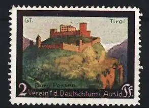 Reklamemarke Tirol, Verein für das Deutschtum im Ausland, Burg Petersberg