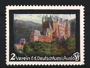 Reklamemarke Verein f.d. Deutschtum i. Ausland, Burgansicht