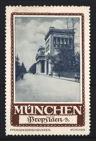 Reklamemarke München, Fremdenverkehrsverein, Propyläen