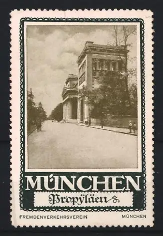 Reklamemarke München, Fremdenverkehrsverein, Propyläen