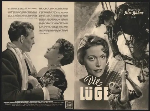 Filmprogramm IFB Nr. 838, Die Lüge, Otto Gebühr, Sybille Schmitz, Regie: Gustav Fröhlich