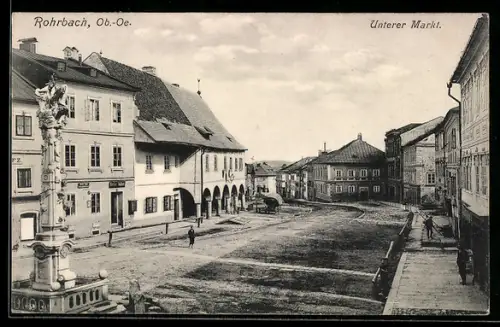 AK Rohrbach /Ob.-Oe., Unterer Markt