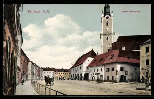 AK Rohrbach /O.-Ö., Oberer Marktplatz