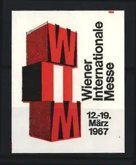 Reklamemarke Wien, Wiener Internationale Messe 1967, Logo-Design