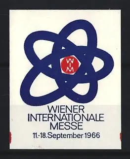 Reklamemarke Wien, Wiener Internationale Messe 1966, Atom-Symbol