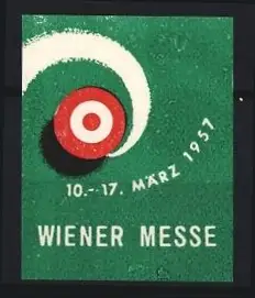 Reklamemarke Wien, Wiener Messe 1957, Zielscheibe