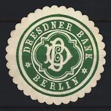 Reklamemarke Berlin, Dresdner Bank, Monogramm DB
