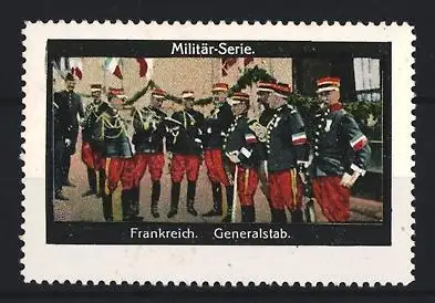 Reklamemarke Frankreich, Militär-Serie, Generalstab