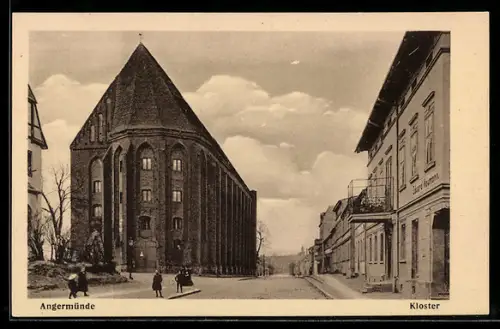 AK Angermünde, Strassenpartie am Kloster