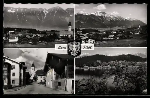 AK Lans /Tirol, Ortsansichten, Strasse und See