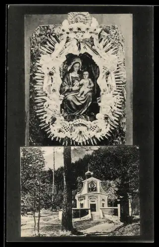 AK Terfens, Kapelle Maria Larch mit Marienbild