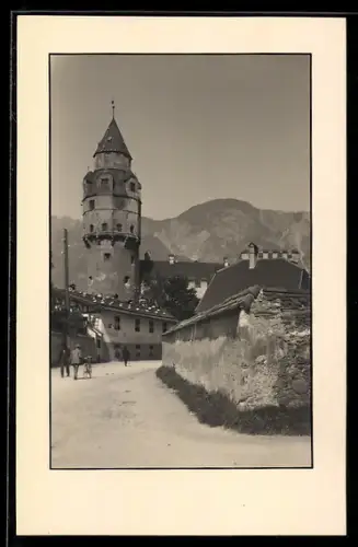 AK Hall in Tirol, Blick zum Münzenturm