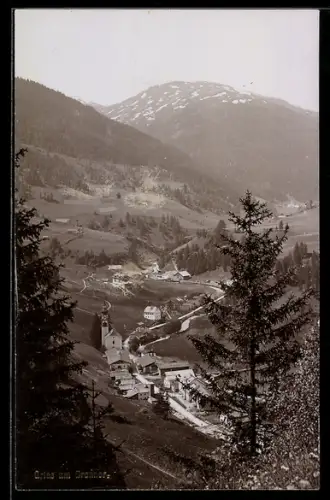AK Gries am Brenner, Talansicht aus der Vogelschau