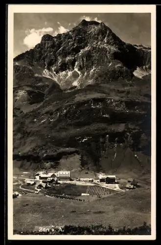 AK Zürs a. A., Blick gegen die Berge