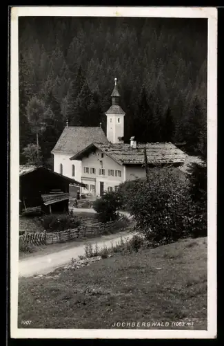AK Jochberg /Tirol, Jochbergwald, Blick zur Kirche
