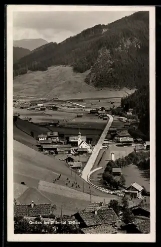 AK Gerlos im Zillertal, Panorama aus der Vogelschau