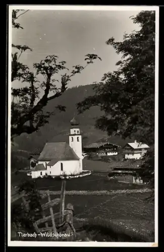 AK Tierbach-Wildschönau, Durchblick zur Kirche