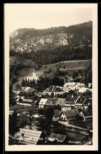 AK Eisenkappel /Kärnten, Panorama mit Kirche