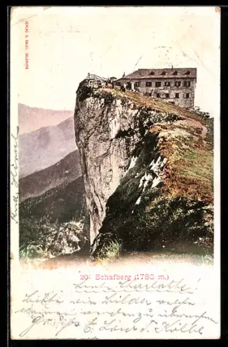 AK Schafberg, Blick zum Berghaus