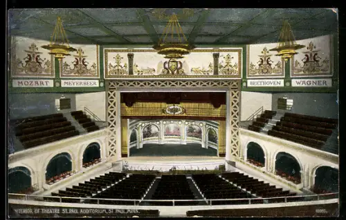 AK St. Paul, MN, Interior of Theatre St. Paul Auditorium