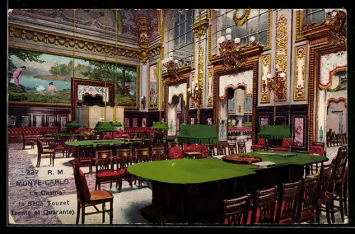 AK Monte-Carlo, Le Casino, La Salle Touzet, Trente et Quarante