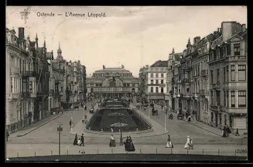 AK Ostende, L`Avenue Léopold