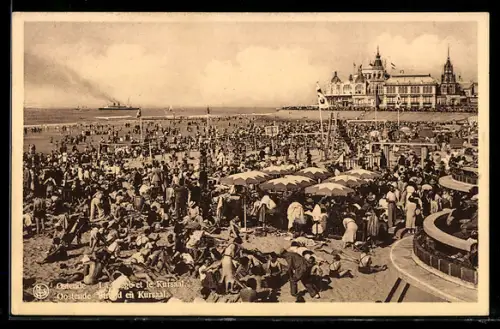 AK Ostende, Strand et le Kursaal