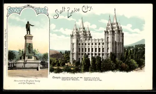 AK Salt Lake City, UT, Temple, Monument to Brigham Young