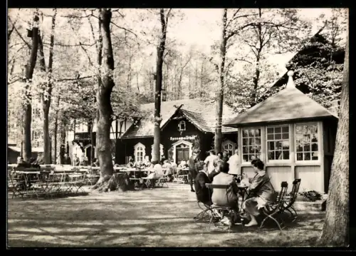 AK Spreewald, Spreewaldhof Wotschofska, Biergarten, Ausflugslokal