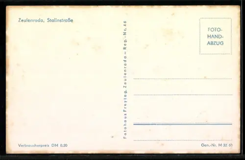 AK Zeulenroda, In der Stalinstrasse
