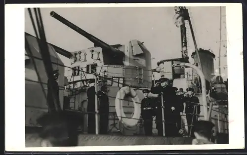 Fotografie Royal Navy Kriegsschiff HMS Diadem Flugabwehr-Kreuzer