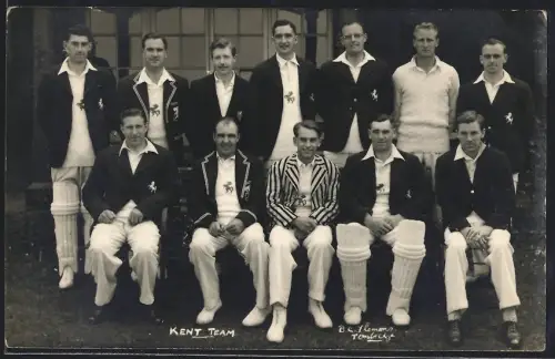 Fotografie Kent Cricket Team, Gruppenbild / Mannschaftsfoto