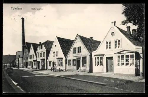 AK Tondern, Häuser in der Osterstrasse
