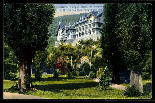 AK Gagra, Le palais de S. A. J., Le Prince d`Oldenbourg