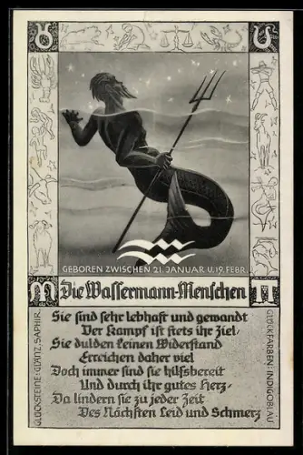 AK Horoskop für das Sternzeichen Wassermann