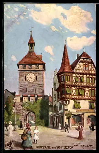 Künstler-AK Raphael Tuck & Sons Nr. 684: Konstanz, Das Schnetztor